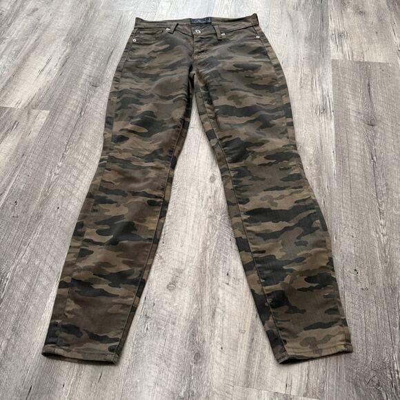 LUCKY Brand Sofia Skinny Jeans Womens 4/27 CAMO Green Stretch 5-Pocket Denim - Picture 8 of 8